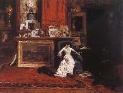 William Merritt Chase The Studio view oil painting